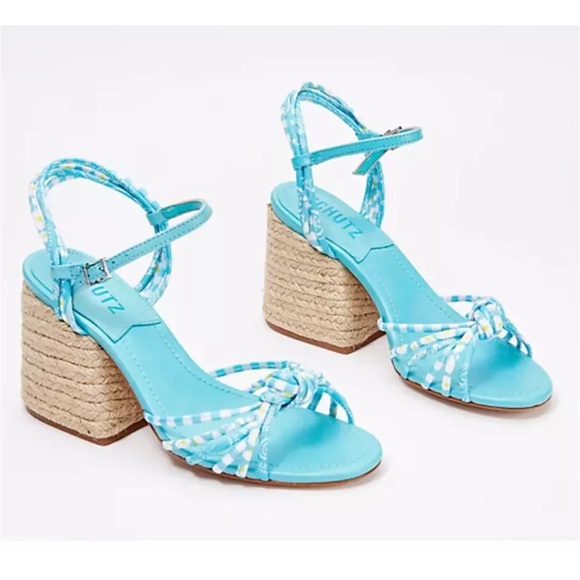 Schutz Dahra Sandals Women's Strappy Block Heel size 11 - Picture 1 of 8